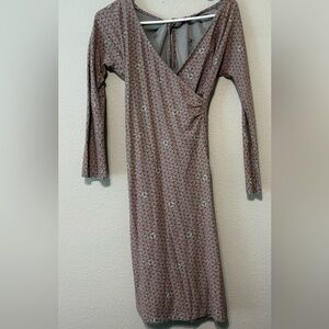 Patagonia Long Sleeve Dress with Geometric Pattern